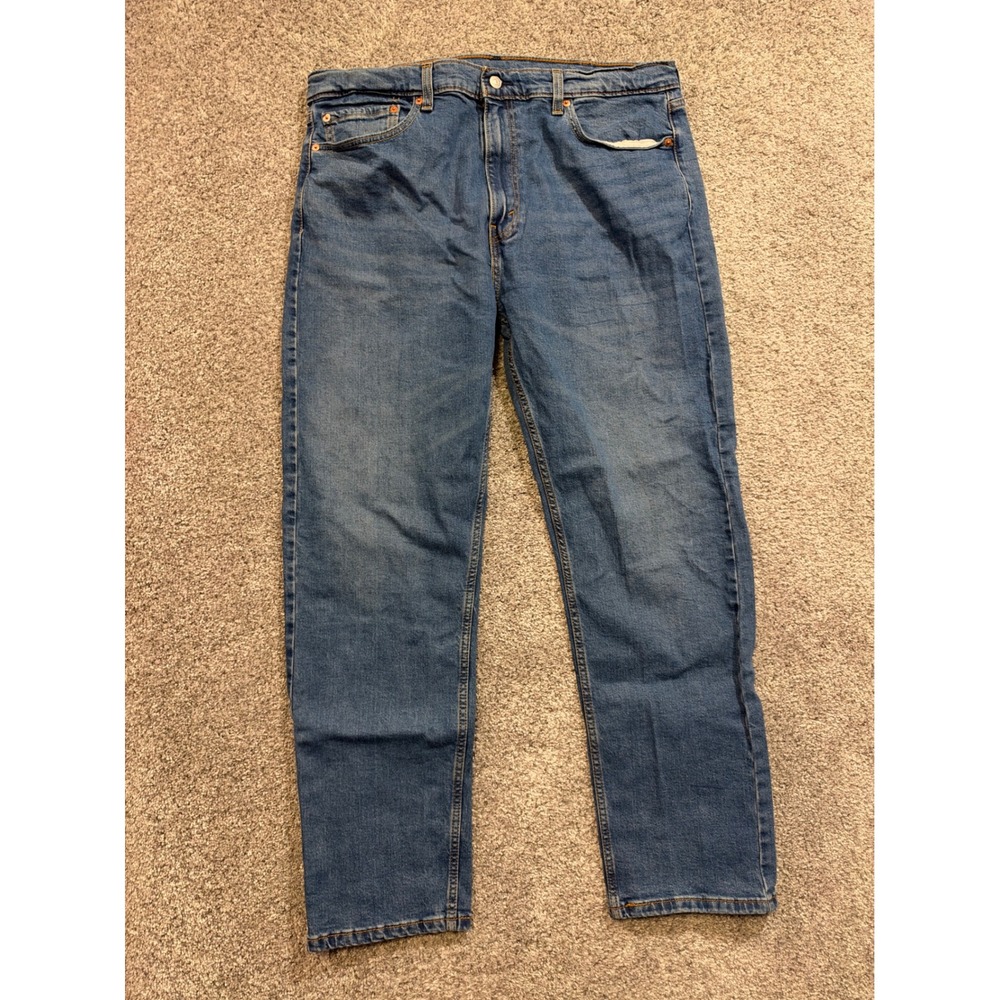 Levis 505 Jeans Mens 40x32 Blue Regular Taper Stretch Denim